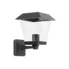 Lampa zewnętrzna ścienna ozdobna czarna 215x170x235mm