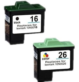 Zestaw 2x tusz do LEXMARK 16 26 CMYK zamienniki