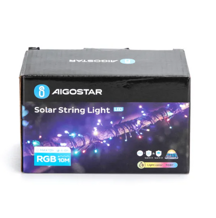  Lampki dekoracyjne LED bezprzewodowe solarne kolorowe