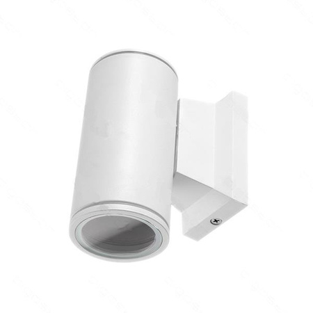 Lampa zewnętrzna ścienna biała 123x60x104,5mm
