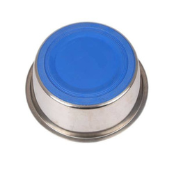 Miska metalowa dla psa kota na gumie 2,5l