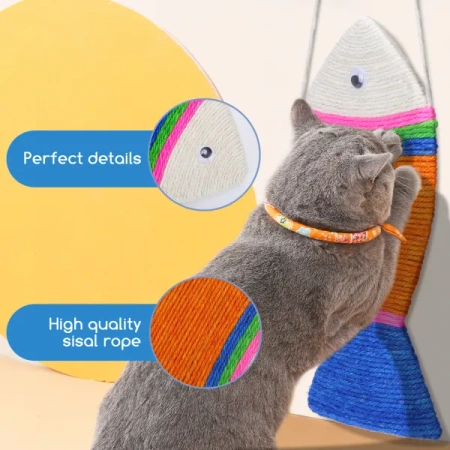 Zabawka dla kota rybka kolorowa