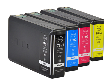 Zestaw 4x tusz do Epson T7891-94 XL CMYK zamienniki