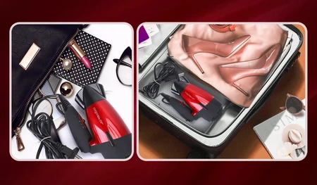 Suszarka do włosów 1500W turystyczna składana 