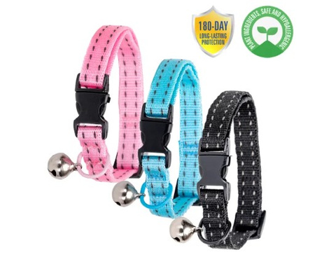 Regulowana obroża przeciw pasożytom 20-33cm 1,5cm 