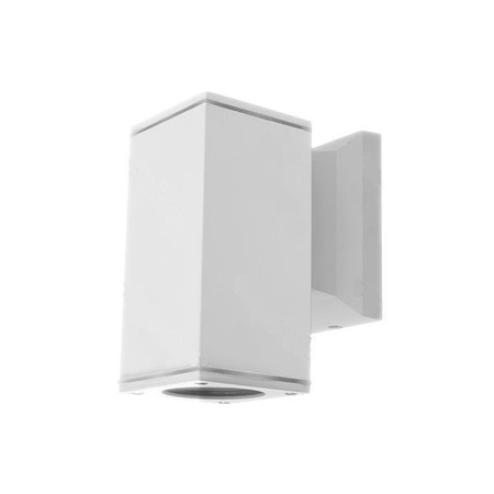 Lampa zewnętrzna ścienna kwadratowa biała 127x60x106mm