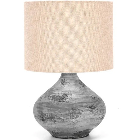 Lampka stołowa brązowo-szara