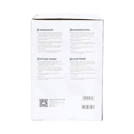 Lampa zewnętrzna ścienna ozdobna czarna 215x170x235mm