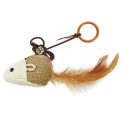 Zabawka dla kota myszka na sznurku