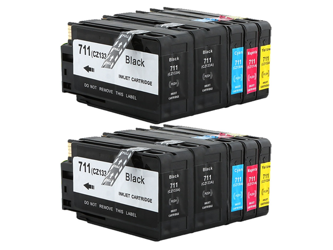 Zestaw 10x tusz do HP 711XL CMYK zamienniki