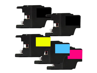 Zestaw 5x Tusz do Brother LC 1220/1240/1280 XL CMYK 100% nowy zamiennik