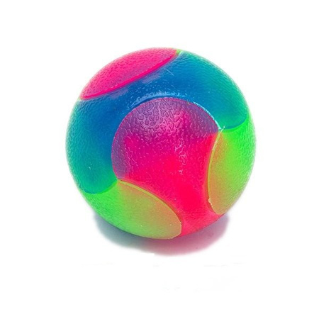 Kolorowa piłka dla psa LED 5cm 