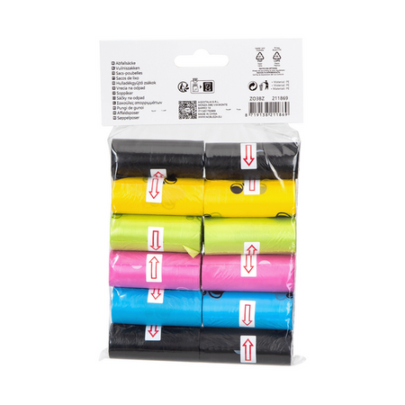 Worki na psie odchody 12 rolek w łapy