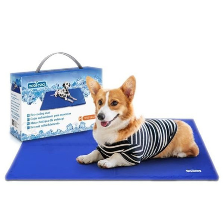 Mata chłodząca dla zwierząt 50X65cm M granatowa