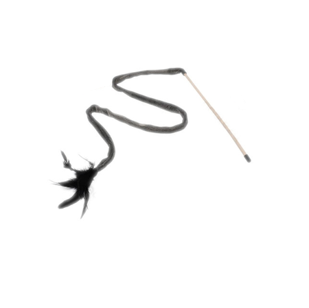 Zabawka wędka z piórkiem dla kota 