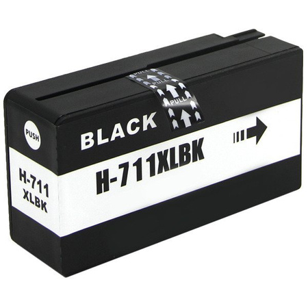 Tusz do HP 711 XL czarny / black 100% nowy zamiennik