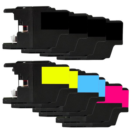 Zestaw 10x tusz do Brother LC 1220/1240/1280 XL CMYK zamienniki