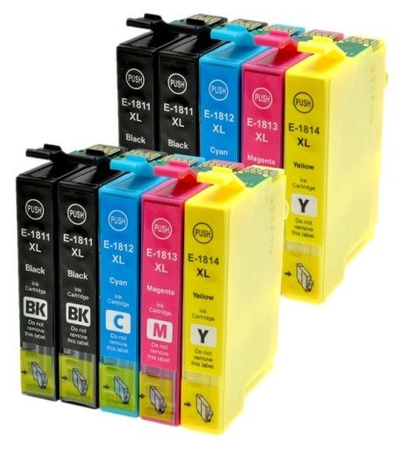Zestaw 10x tusz do Epson T1811-T1814 XL CMYK zamienniki