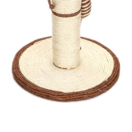 Drapak dla kota słupek z kulką na sznurku 40x25x25cm