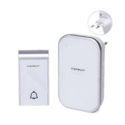 Dzwonek do drzwi biało-srebrny