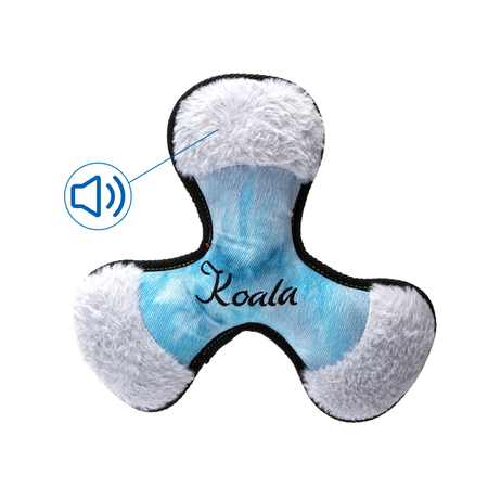 Pluszowa zabawka trójząb z piszczałką 