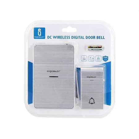 Dzwonek do drzwi srebrny