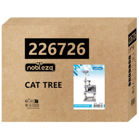 Drapak dla kota szary wysoki 148x89x45