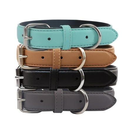  Obroża dla psa skóra PU S 25-31cm