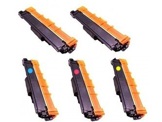 Zestaw 5x toner do Brother TN247 CMYK + K zamienniki