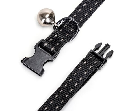 Regulowana obroża przeciw pasożytom 20-33cm czarna