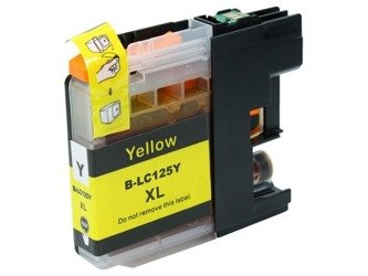 Tusz do Brother LC125 XL żółty / yellow 100% nowy zamiennik