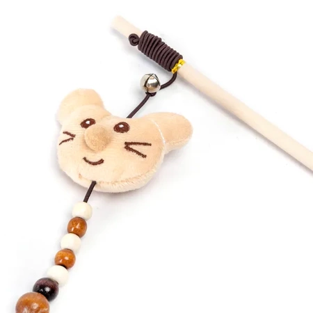 Wędka gryzak z kocimiętką i dzwonkiem