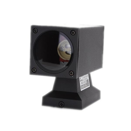 Lampa zewnętrzna ścienna kwadratowa  czarna 127x60x106mm