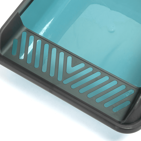 Kuweta dla kota niebieska