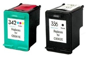 Zestaw 2x tusz do HP 336 XL i HP 342 XL zamienniki