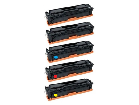 Zestaw 5x toner do HP CF530A-CF533A CMYK zamienniki