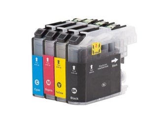 Zestaw 4x tusz do BROTHER LC227 LC225 XL CMYK zamienniki