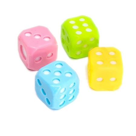Gumowa zabawka LED kostka 4cm