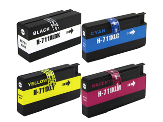 Zestaw 4x tusz do HP 711XL CMYK zamienniki