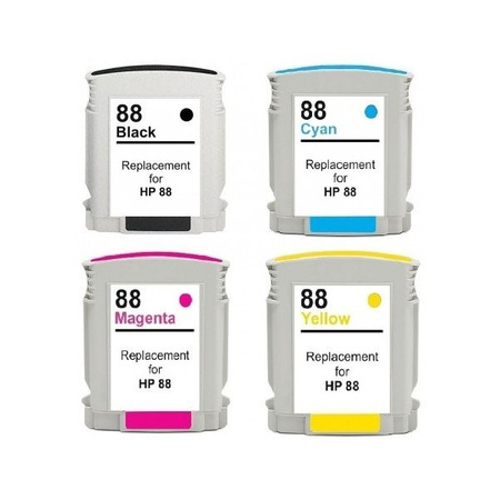 Zestaw 4x tusz do HP 88 CMYK zamienniki