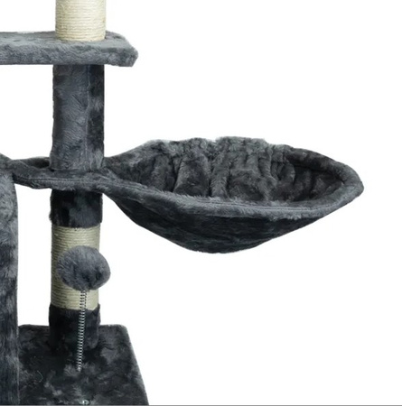 Drapak dla kota szary 42x34x98