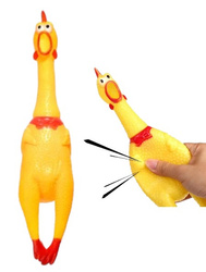 Gumowa zabawka kurczak 32cm