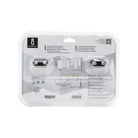 Dzwonek do drzwi + 2 odbiorniki czarno-złoty