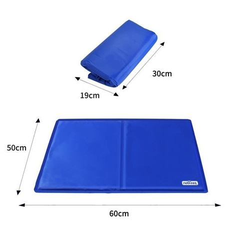 Mata chłodząca dla zwierząt 50X65cm M granatowa