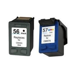 Zestaw 2x tusz do HP 56 XL HP 57 XL CMYK zamienniki