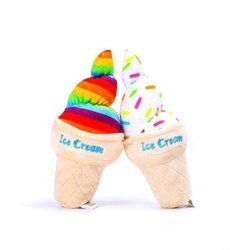 Pluszowa zabawka lody z piszczałką 1szt