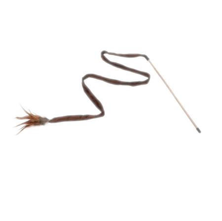 Zabawka wędka z piórkiem dla kota 