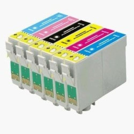 Wybór 1x Tusz do Epson T0791-T0796 XL CMYK 100% nowy zamiennik