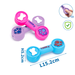 Zabawka dla psa hantel z piszczałką 1szt