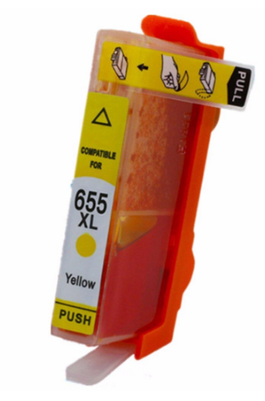 Tusz do HP 655 XL żółty / yellow 100% nowy zamiennik